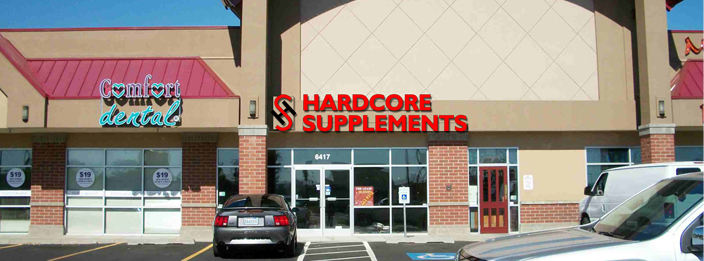 Hardcore Supplements and Fitness Supply Location Map